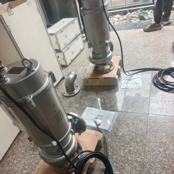 Πυροβόλητη αντλία αποβλήτων από ανοξείδωτο χάλυβα 45KW 440V 60Hz για αποχέτευση λυμάτων υψηλής ροής